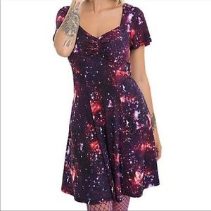 Hot topic galaxy skater dress